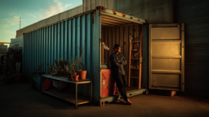 shipping container storage with Containerlift